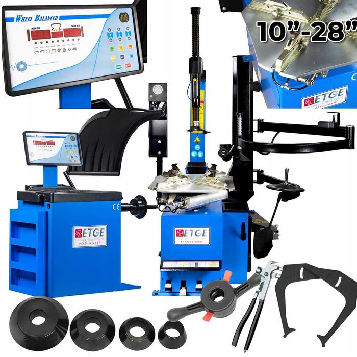 Zestaw Wyważarka Kół Laser Montażownica Ramię Runflat 3D Dostawa 0 zł