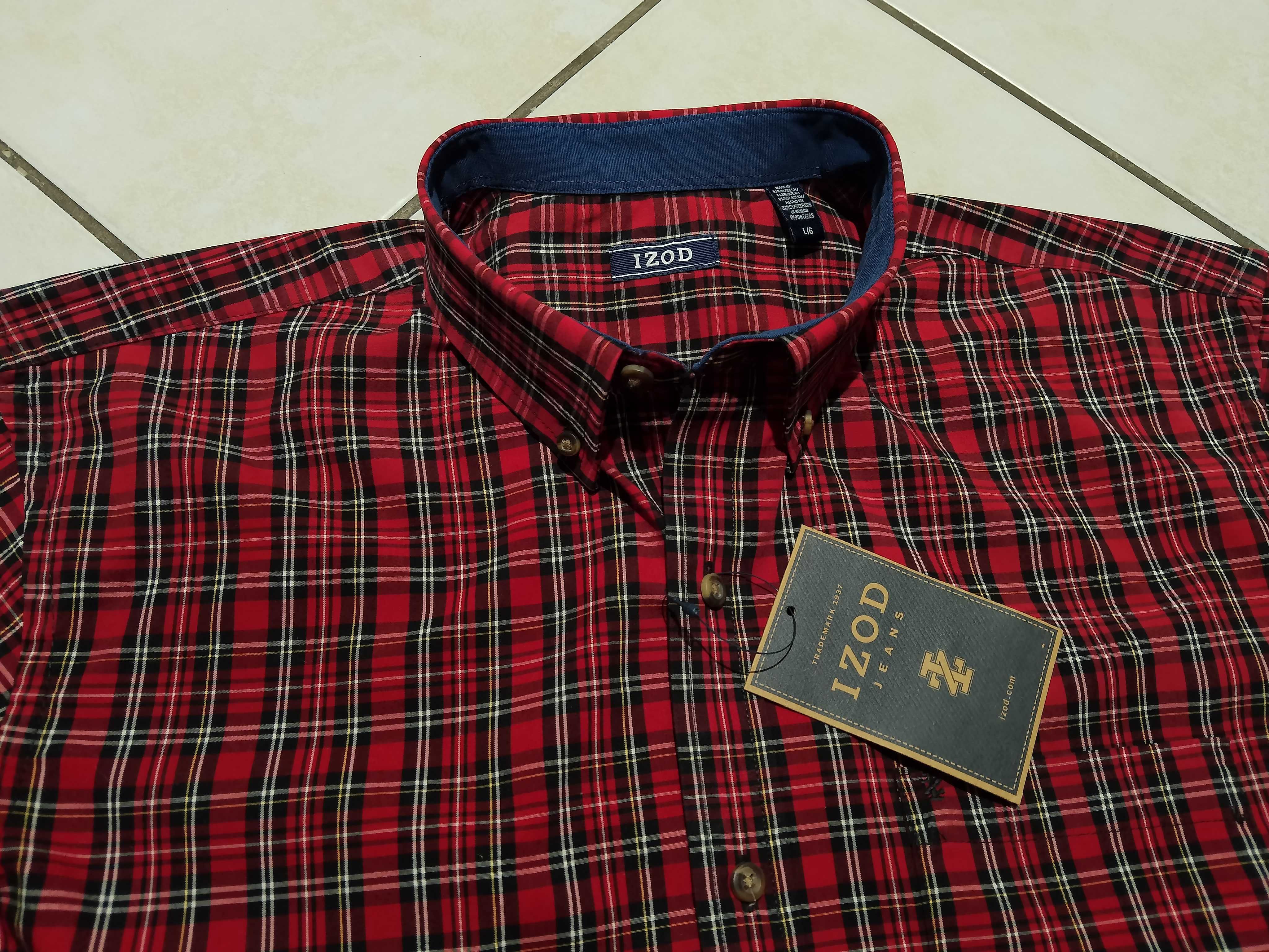 IZOD USA - NOWA! z LOGO i Metkami Koszula Męska rozmiar XL