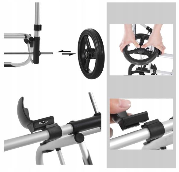 Składany Wózek Na Zakupy z Kieszenią Chłodzącą 35l 25kg