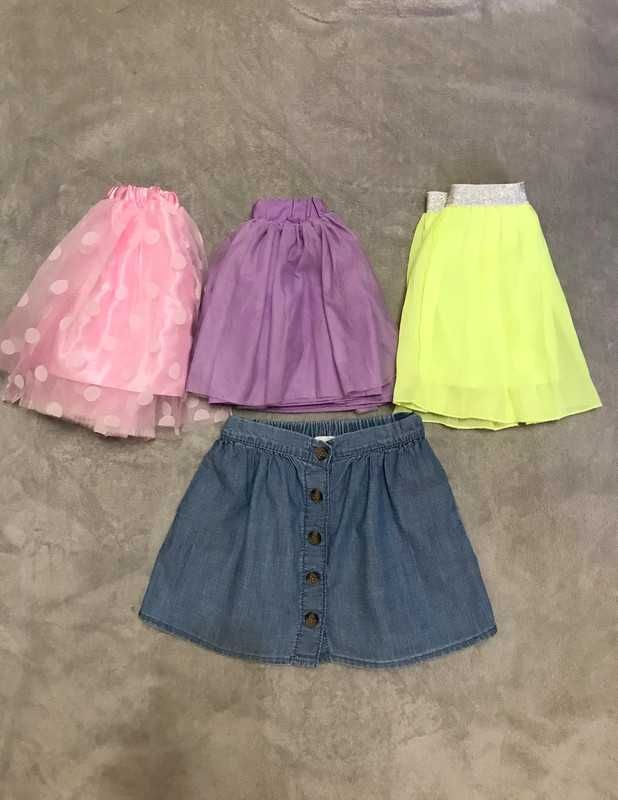 Zestaw spódniczki guziczki tiulowe H&M Endo Cool Club 98