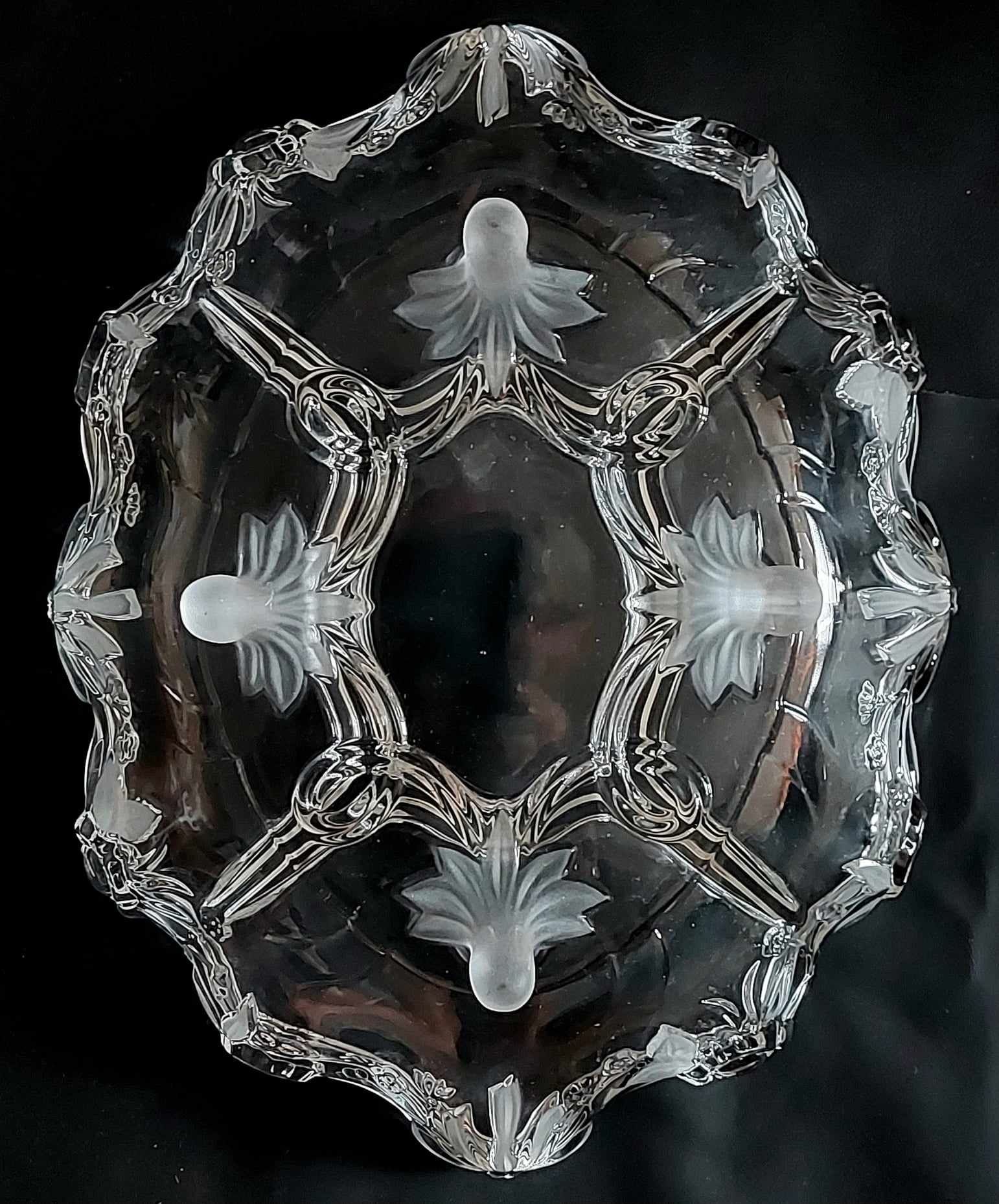 Mikasa Walther Glass.Karmen.Żardiniera/patera/kabaret 5.Duża.Na nóżkac