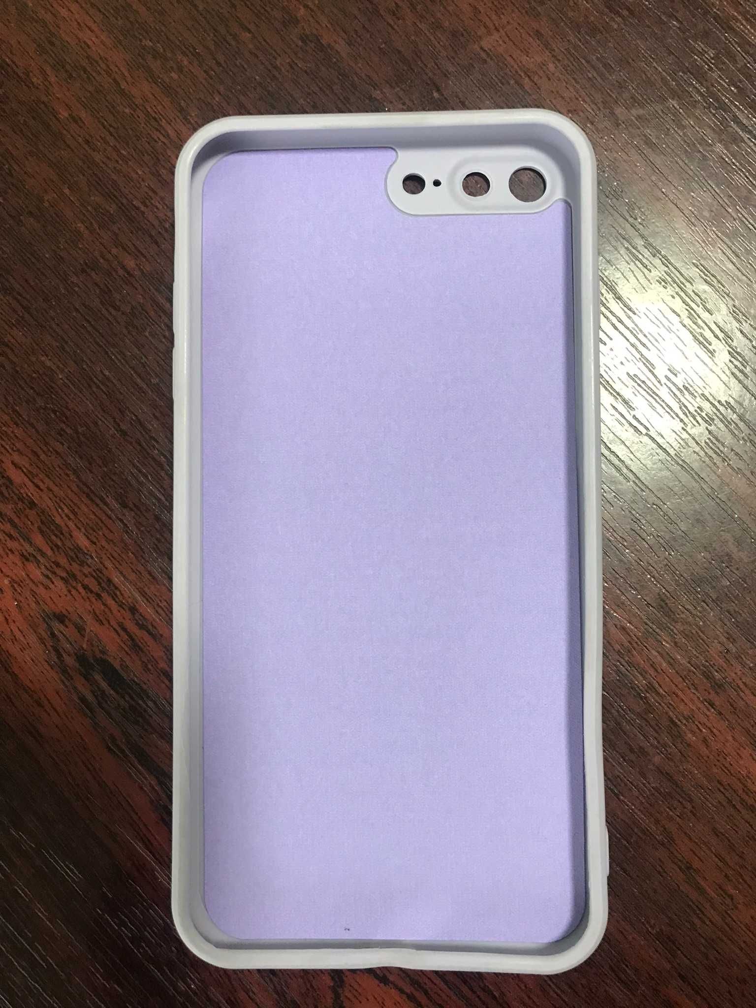 Новий чохол Silicone Case Purple iPhone 7 + 8 Plus чехол Айфон