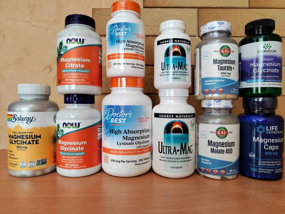 Магній Ultra-Mag хелат цитрат гліцинат малат таурат Now Foods Doctor's