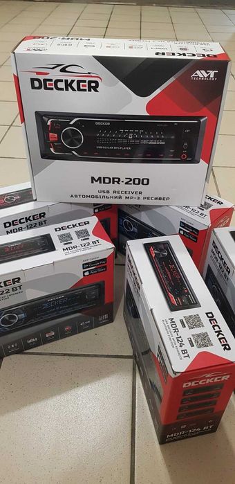 Автомагнитола Decker MDR-200. Bluetooth. 6×100Вт !!! 1Din. Новинка.