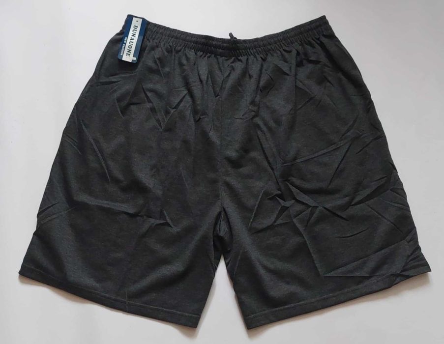 Spodenki męskie dresowe bawełna Dunauone Y-6593 kieszenie r 7XL-144 cm