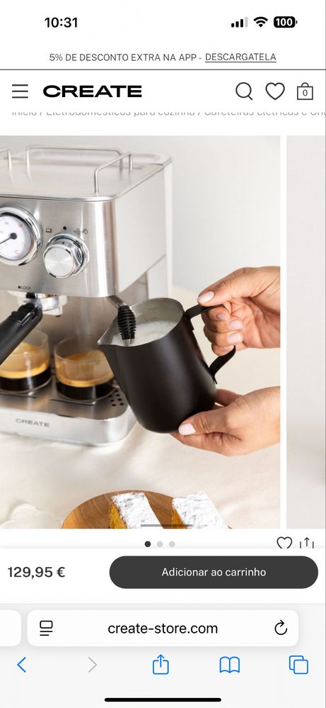 Maquina de cafe Create
