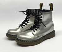 Buty Dr Martens silver młodzieżowe dziecięce skórzane r. 32