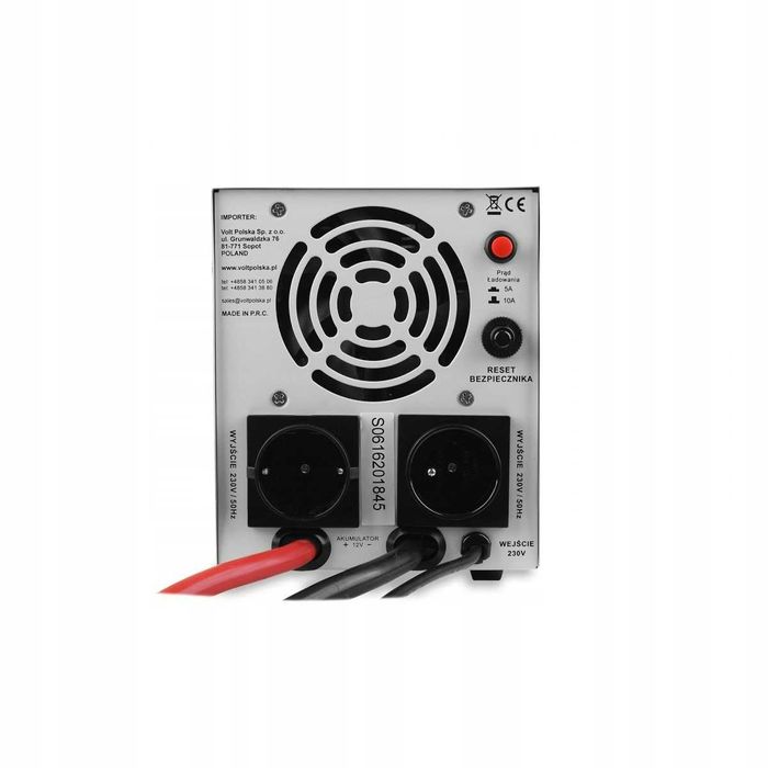 Інвертор Volt Polska 800W + Гелевий Акумулятор 100Ah 2в1 Безперебойник