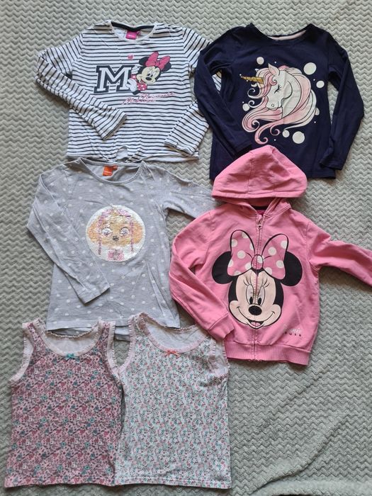 Paka bluzki bluza Minnie jednorozec r.122/128