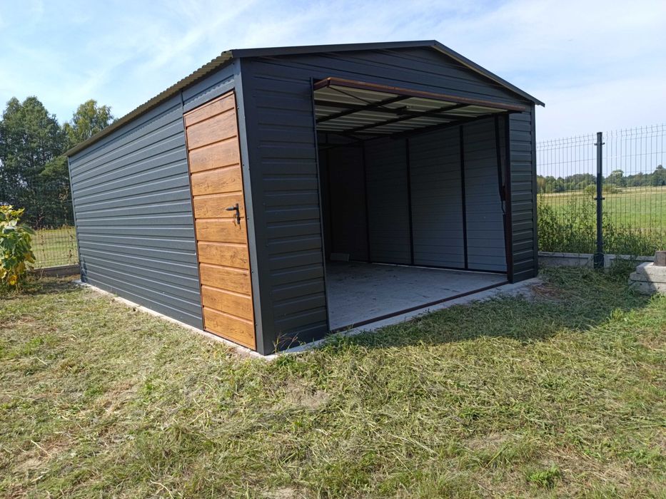 Garaż blaszany garaże blaszane blaszak 4x6 7x5 profil poziom producent