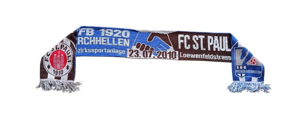 Szalik piłkarski kolekcjonerski FC St Pauli & VFB Kirchhellen używany