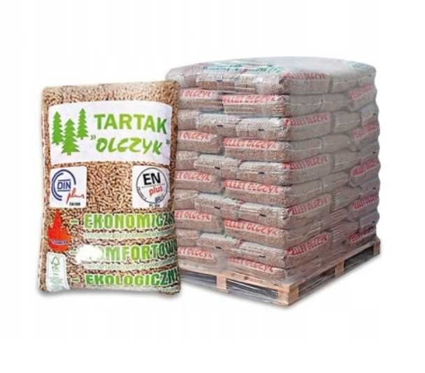 Pellet Olczyk Drzewny 65 Worków CERTYFIKOWANY OPAŁ 975KG
