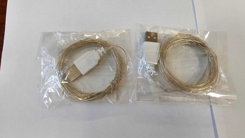 Светодиодная гирлянда с USB-подключением, 5 метров