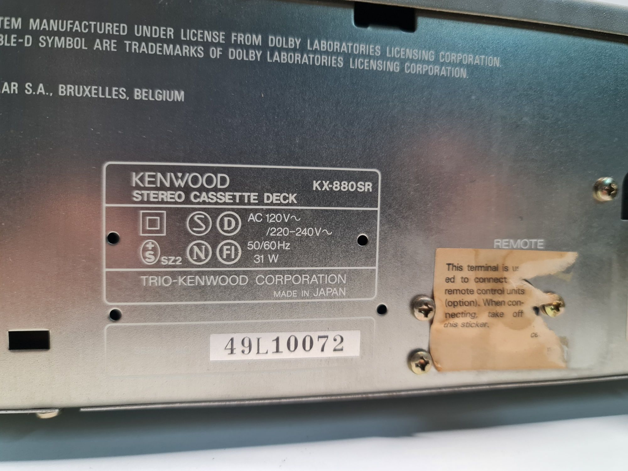 Kenwood KX 880SR Amorphous magnetofon vintage