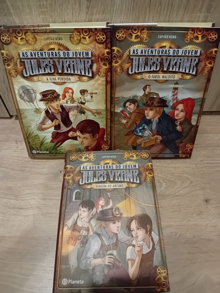 Livros As aventuras do jovem Jules Verne (pack 3 livros)