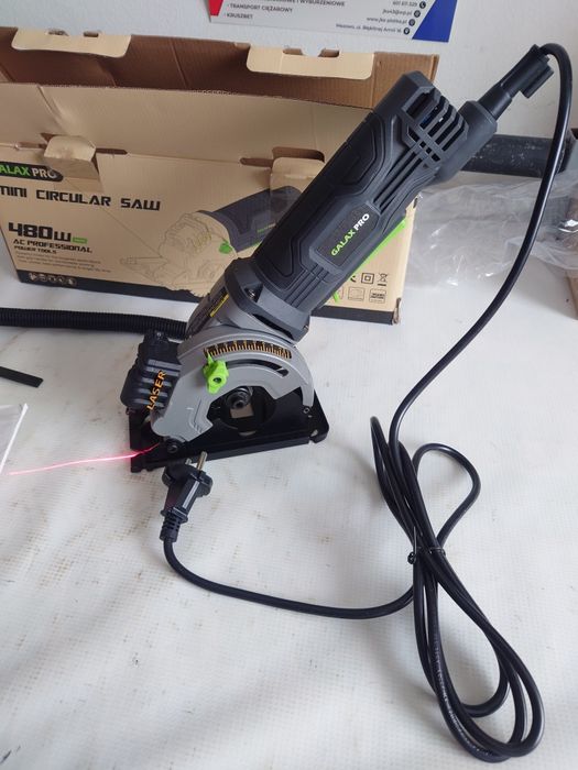 Mini pilarka tarczowa 480W z laserem Prowadnica do cięcia drewna płyt
