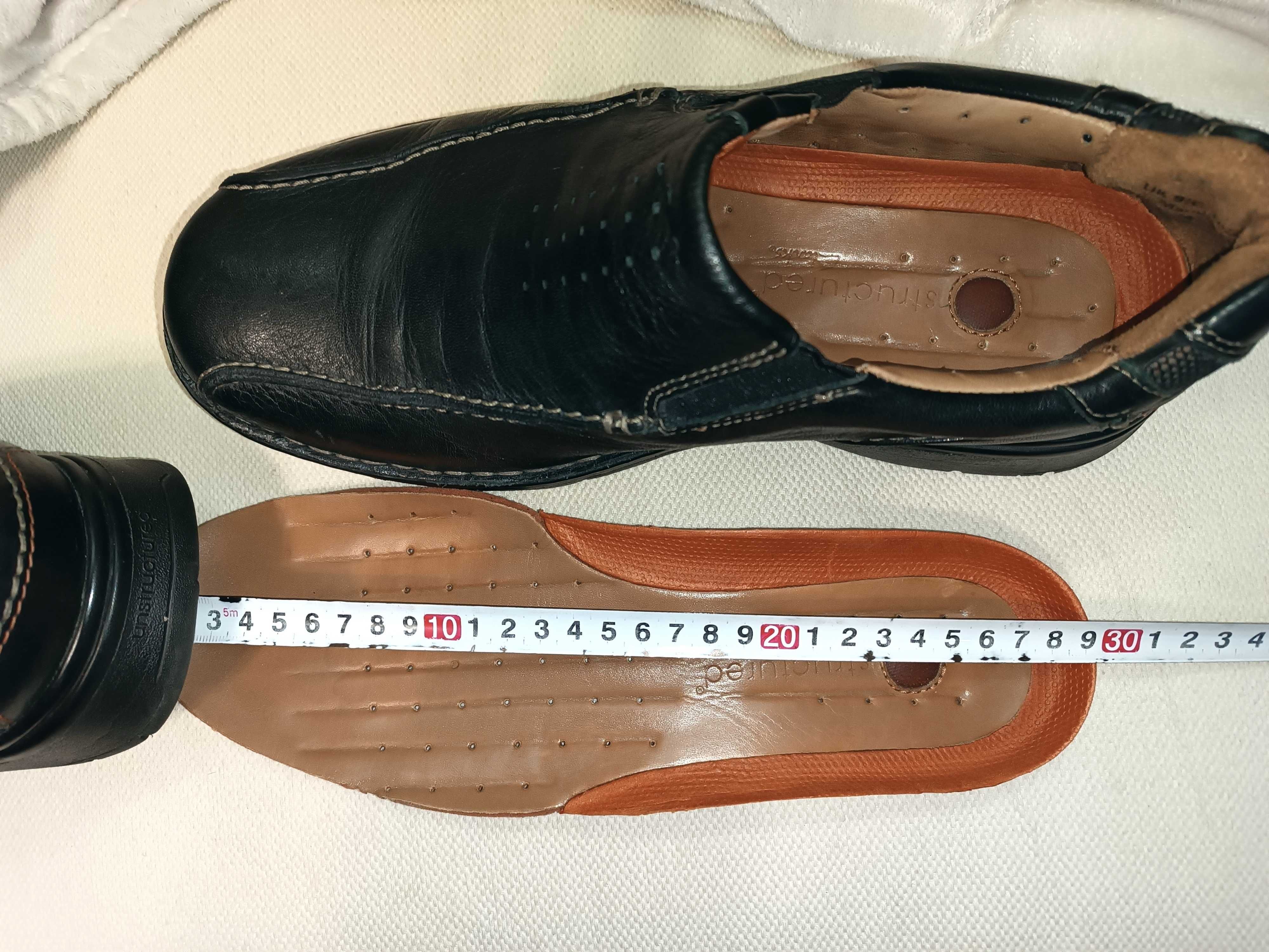 Туфли Clarks Англия кожаные 44 размер на широкую ногу
