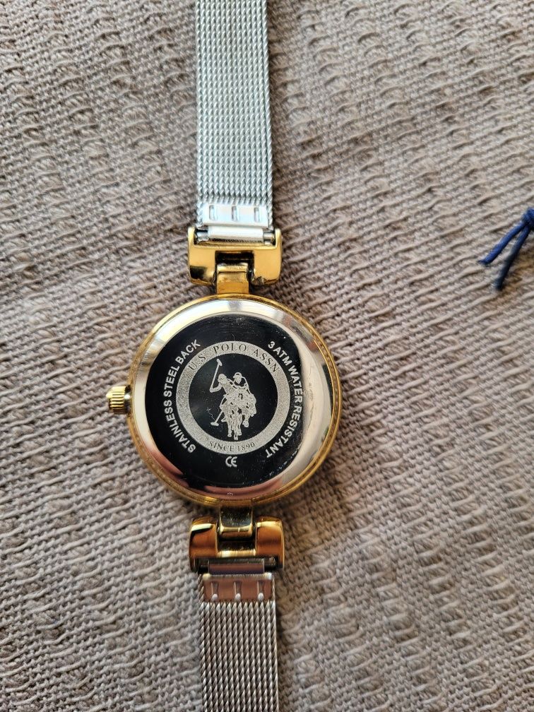 Zegarek damski US Polo Assn. Złoto plus srebro