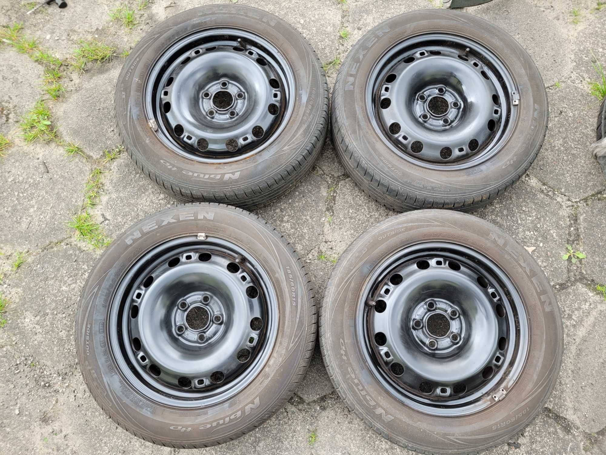Koła lato letnie 15 ET38 5x100 VW Skoda Seat 185/60/15 7mm 4szt