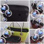 CZARNE LINY 65cm  +czarny Organizer do Obag Standard sztywna góra