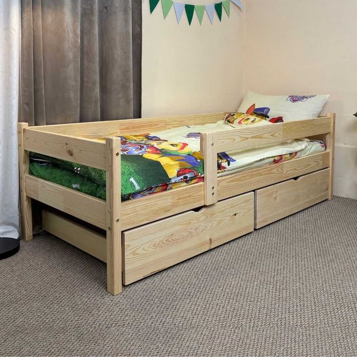 Ціна за Комплект | Підліткве ліжко з матрацом |Швидка доставка