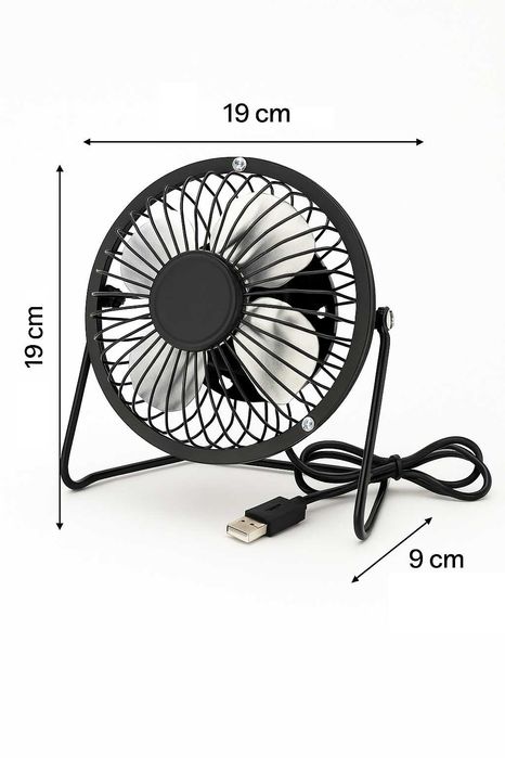 KOMPAKTOWY Wentylator stojący biurowy stołowy do domu biura wiatraczek