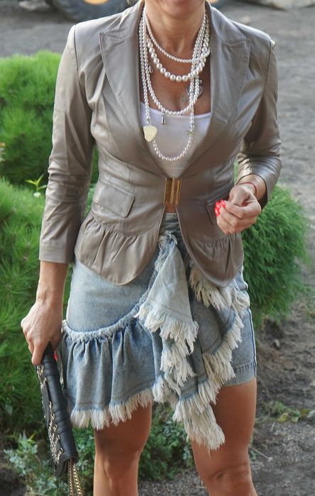 kurtka ze skóry naturalnej włoska Elisabetta Franchi