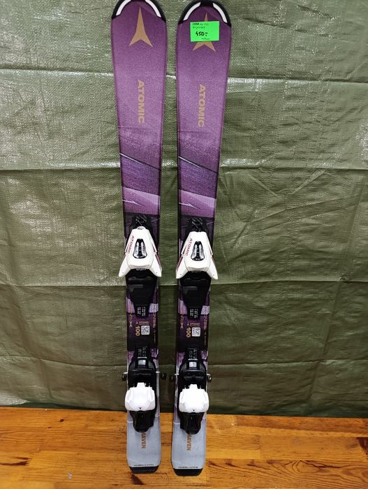 Nr 142 Narty dziecięce Atomic Maven 100 cm + wiązania Gripwalk