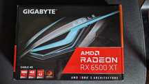 Pudełko po karcie graficznej Gigabyte Radeon rx 6500xt