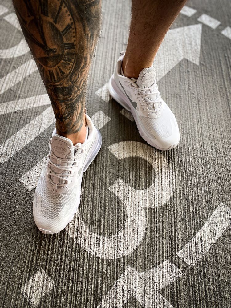 Кросівки чоловічі Nike Air Max 270 React White S 36-45 Хіт Сезону