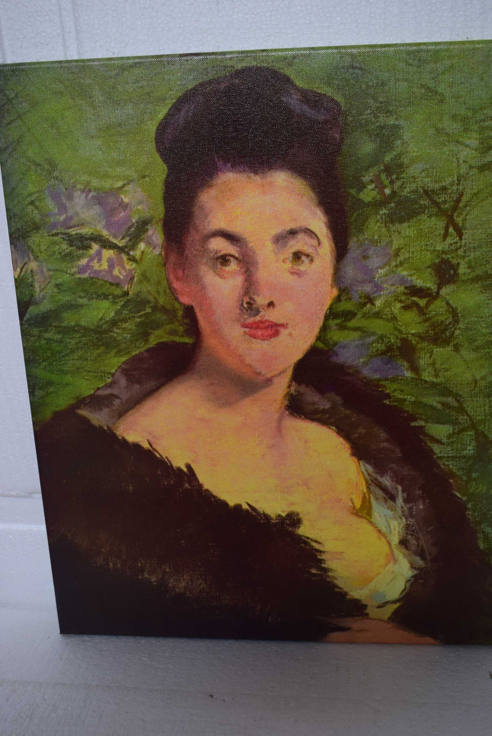 Édouard  Manet – Dama w futrze 1879 ,reprodukcja.
