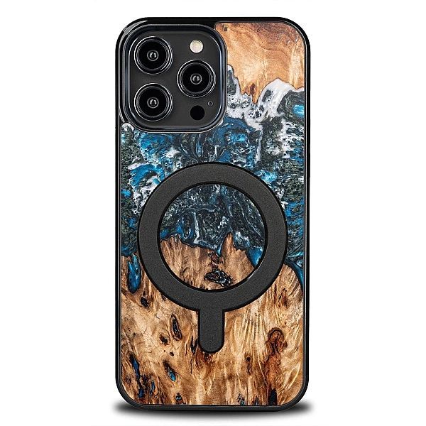 Etui z drewna i żywicy na iPhone 14 Pro Max MagSafe Bewood Unique Plan