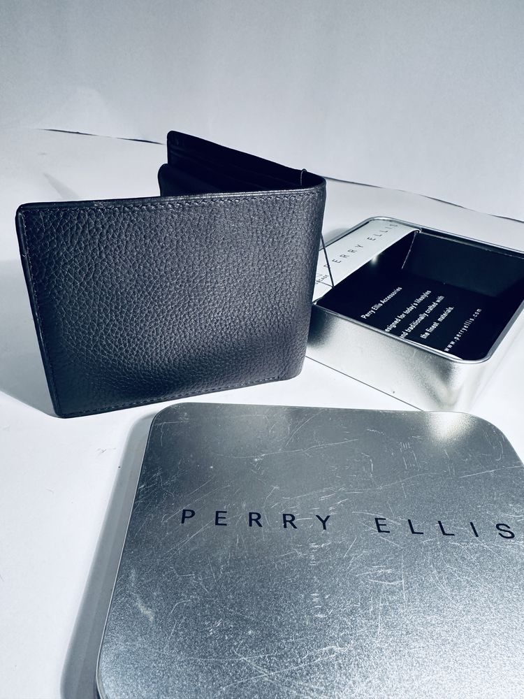 Portfel czarny Perry Ellis