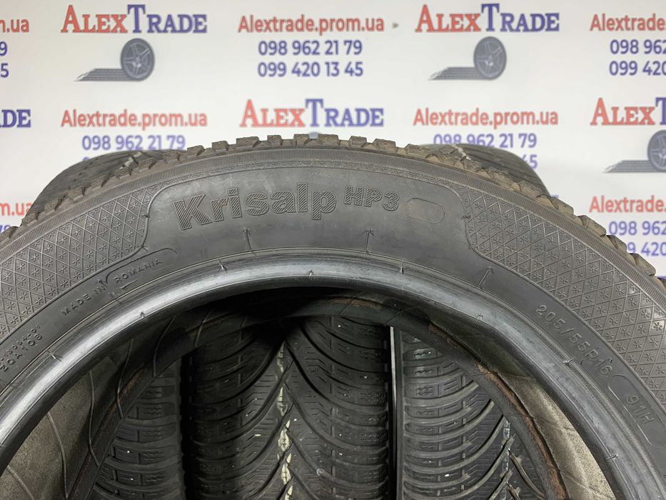 4 шт. 205/55 R16 Kleber Krisalp HP3 зимові шини бу