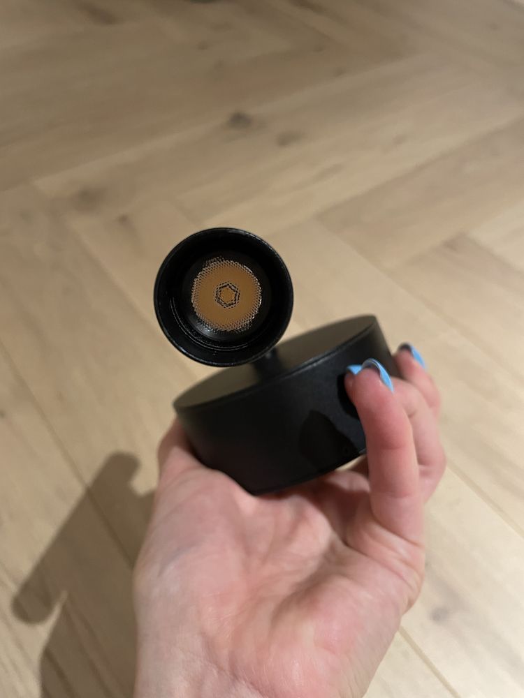 Dwa kinkiety AQFORM PET MICRO O LED czarne do czytania loft lampa