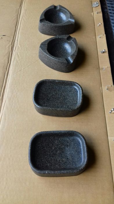 Cinzeiro ou saboneteira em pedra p/ decoração casa rústica