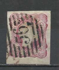 Selos portugueses - 1 selo 25 Reis, D. Pedro V, 1856/1858