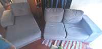 Sofa completo como novo (com chaise longue)