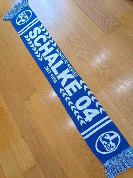 Cachecol clube Alemão - Shalke 04 dupla lã novo scarf echarpe bufanda