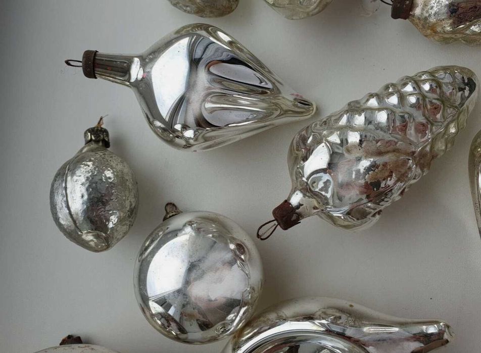 Винтажные советские ёлочные игрушки 13 штук СССР