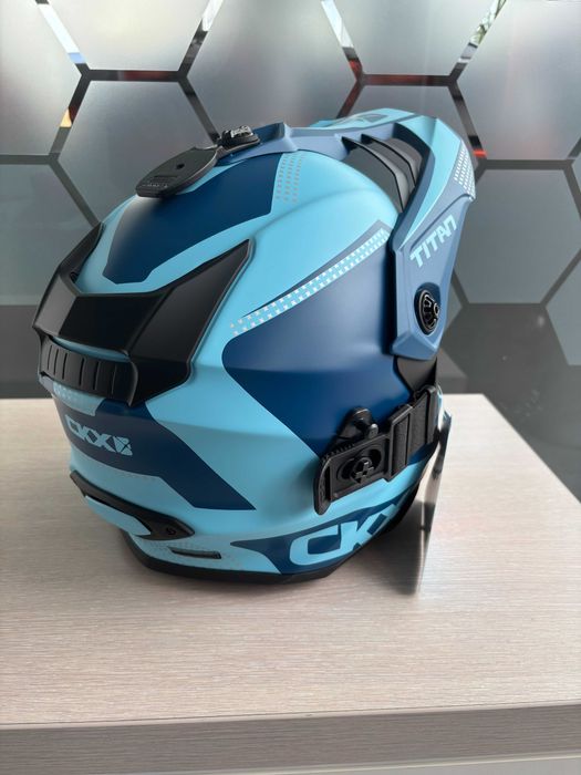 Kask CKX Titan Niebieski Enduro/ATV Skuter śnieżny