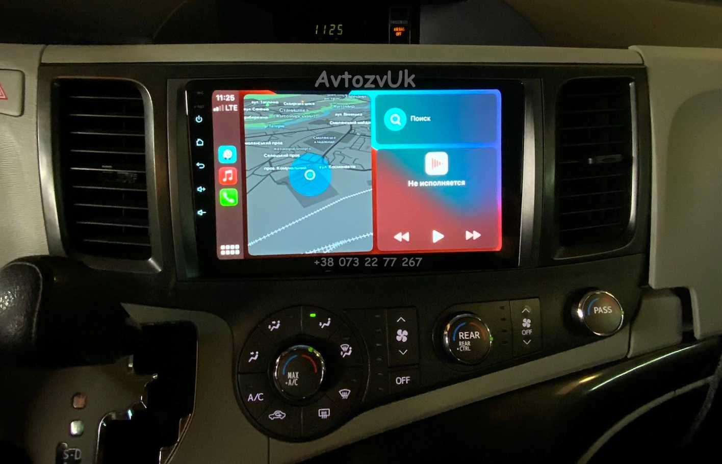 Магнитола SIENNA Toyota HIACE USB GPS 2 din Сиенна CarPlay Android 13