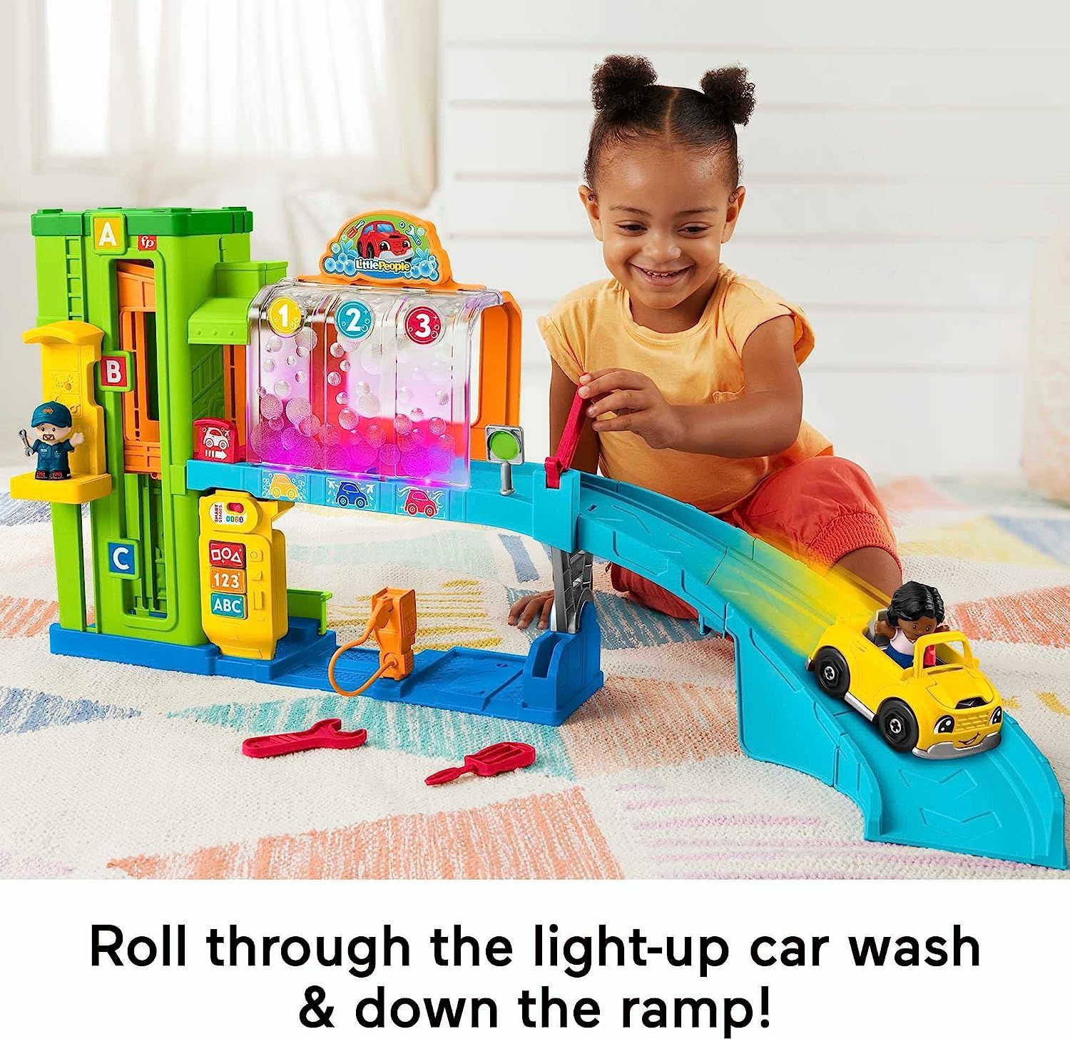 Автомийка Трек Гараж  Fisher-Price Little People Car Wash Фішер Прайс