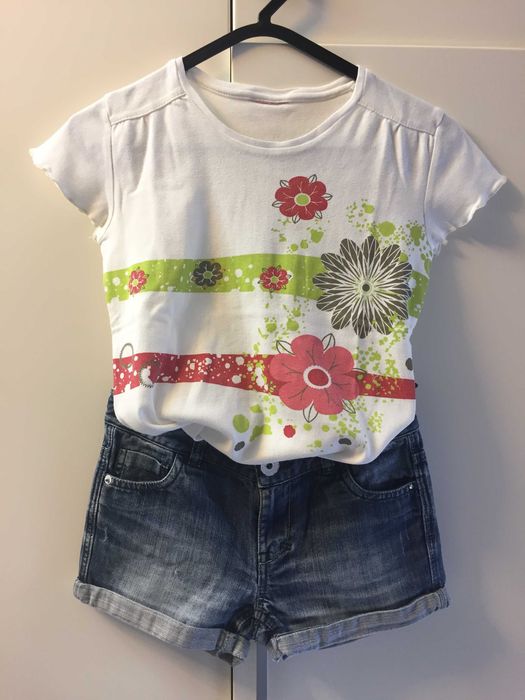 Conjunto Calção Petit Patapon e T-shirt Girandola