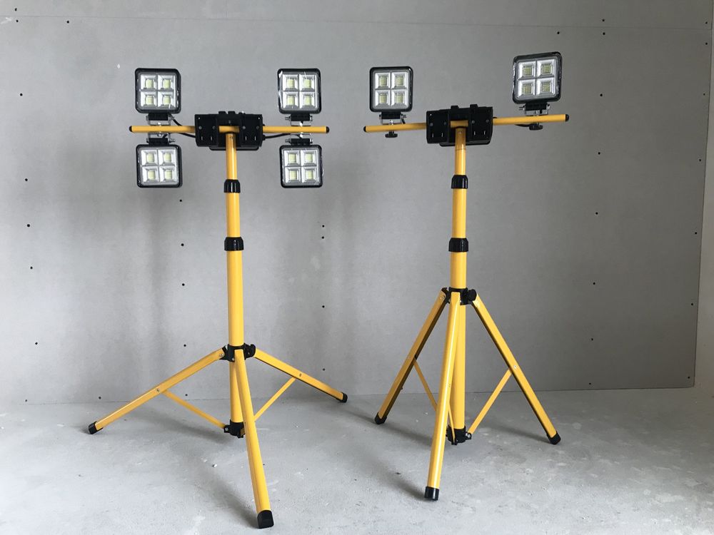 Lampa akumulatorowa Led 2x dewalt 18V  zabezpieczenie