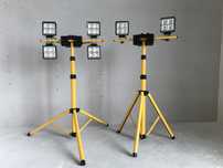 Lampa akumulatorowa Led 2x dewalt 18V  zabezpieczenie