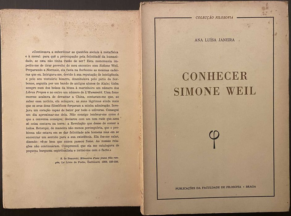 Ana Luisa Janeira - Conhecer Simone Weil