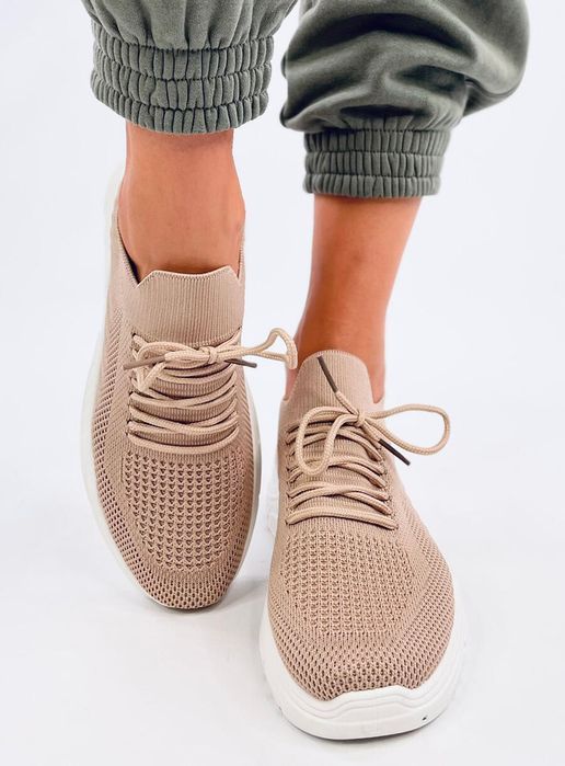 Buty Sportowe Skarpetkowe Jaussa Khaki