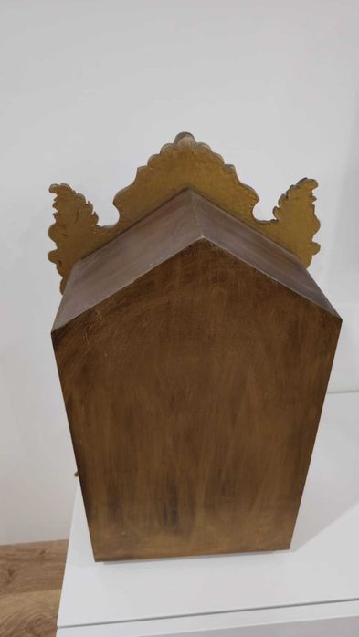 Oratório em Madeira com Santo António em porcelana