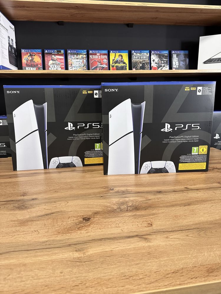 Нова PlayStation 5 Slim (Digital Edition) - з гарантією 12 місяців